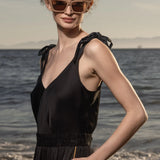 Caraco Top - Noir - Heidi Merrick