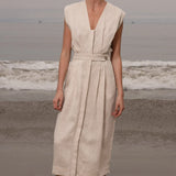 Azadeh Dress - Natural Linen - Heidi Merrick
