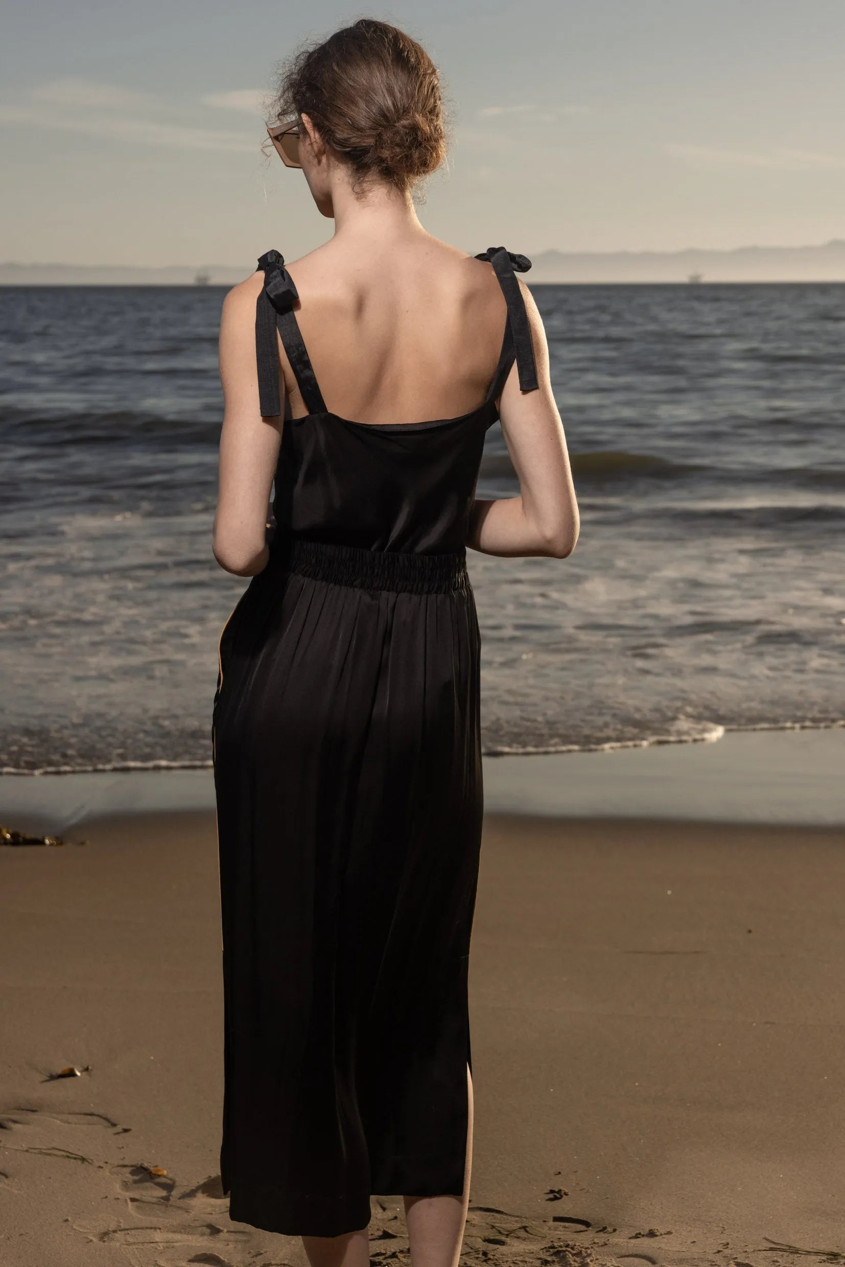 Caraco Top - Noir - Heidi Merrick