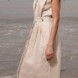Azadeh Dress - Natural Linen - Heidi Merrick