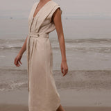 Azadeh Dress - Natural Linen - Heidi Merrick
