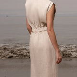 Azadeh Dress - Natural Linen - Heidi Merrick