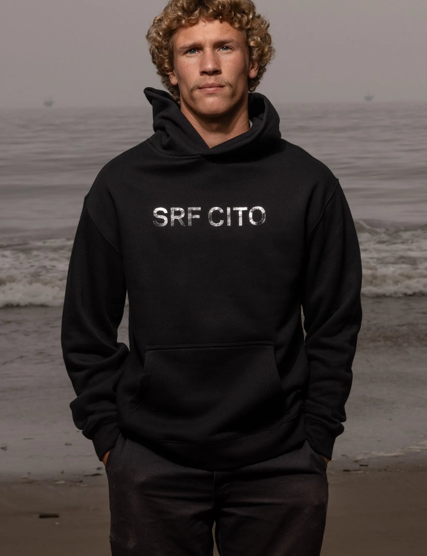 SRF CITO Unisex Hoodie - Black on Black - Heidi Merrick