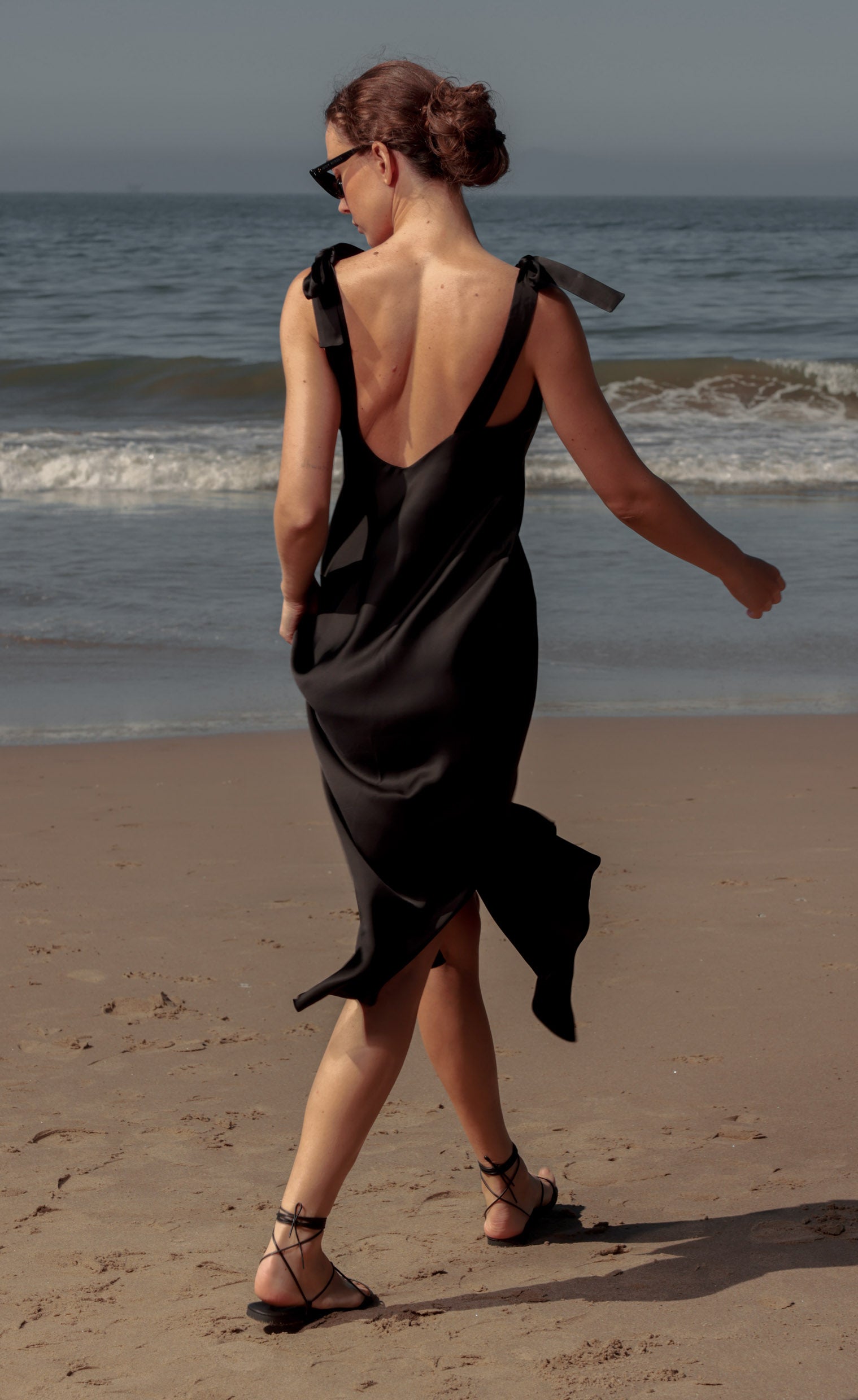 Marion Slip Dress - Black - Heidi Merrick