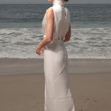 Geometry Skirt - Ivory Silk Noil
