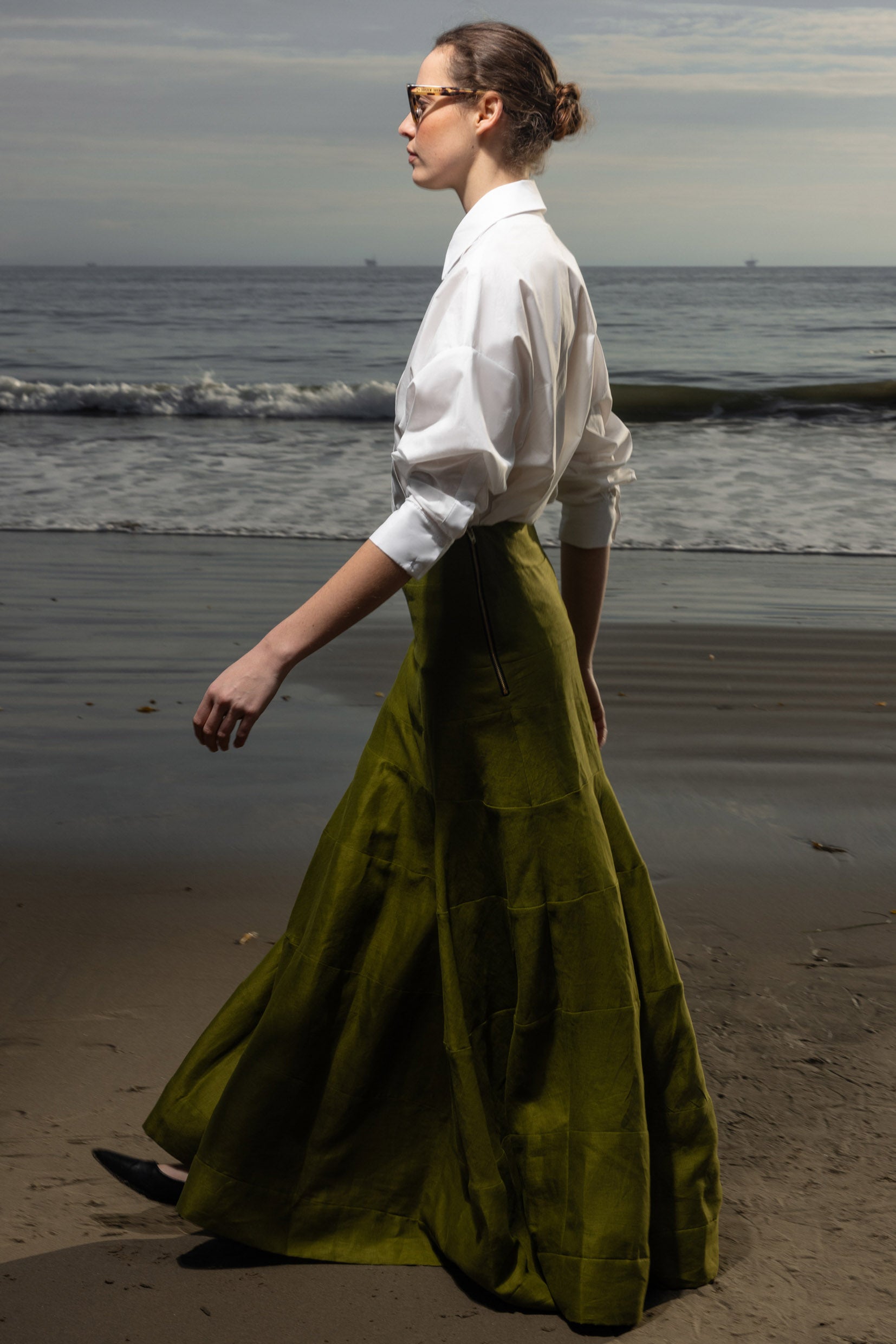 Gale Skirt - Frog Linen - Heidi Merrick