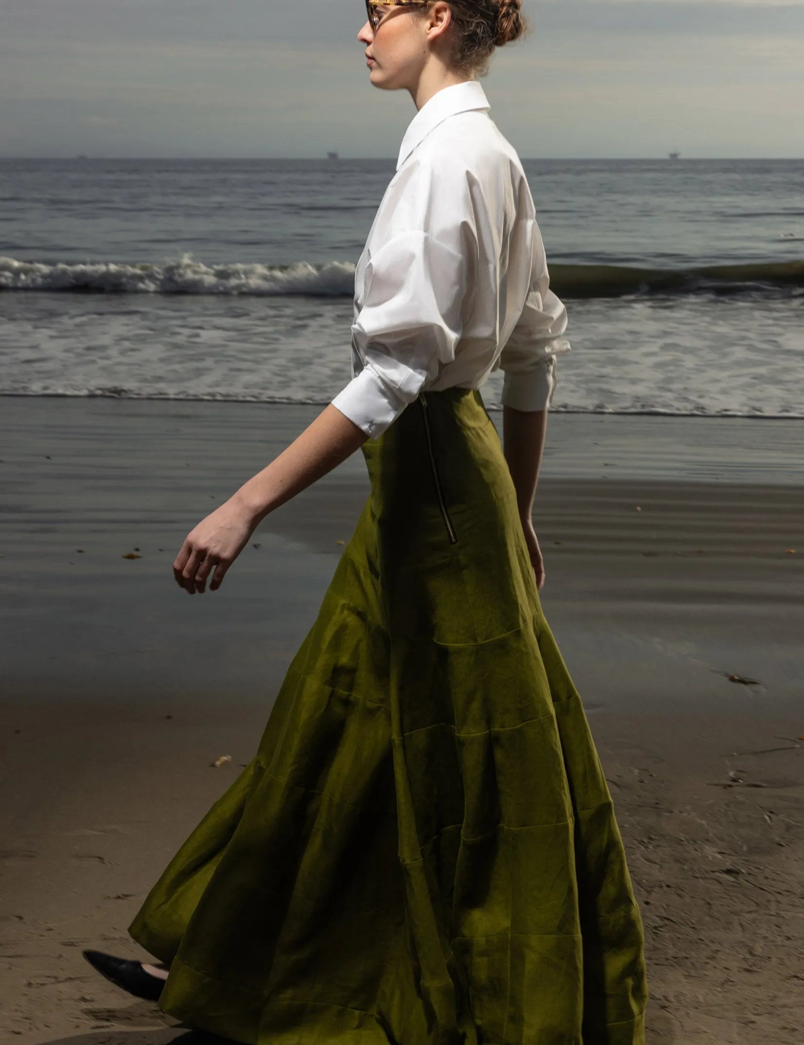 Gale Skirt - Frog Linen - Heidi Merrick