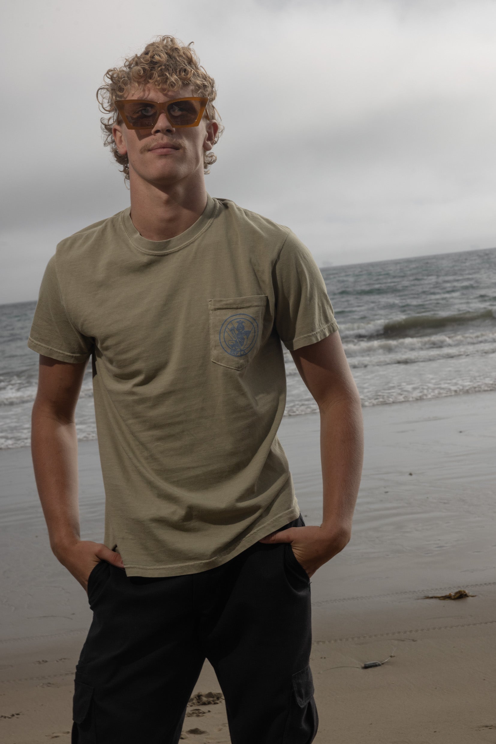 SRF Guy Tee - Dusty Sand - Heidi Merrick