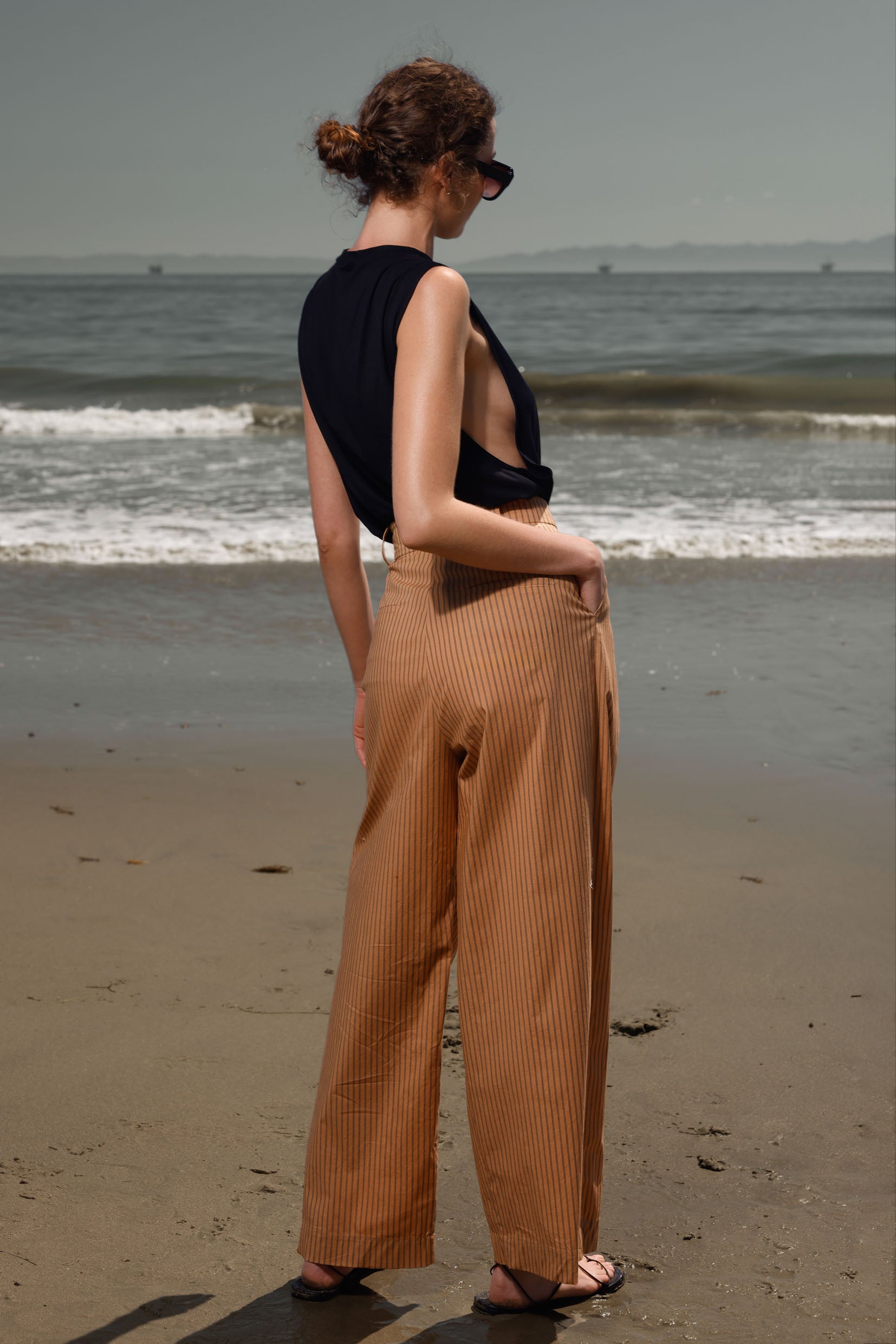 Chaplin Pant - Ticking Stripe - Heidi Merrick