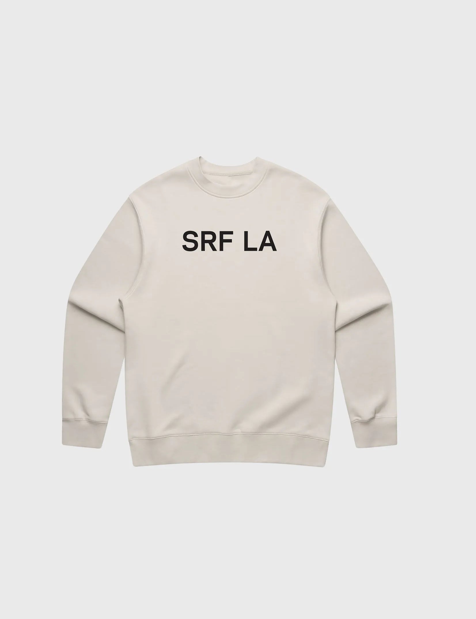SRF LA Unisex Crewneck - Black on Cream - Heidi Merrick