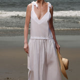Ballerine Dress - White Shirting - Heidi Merrick