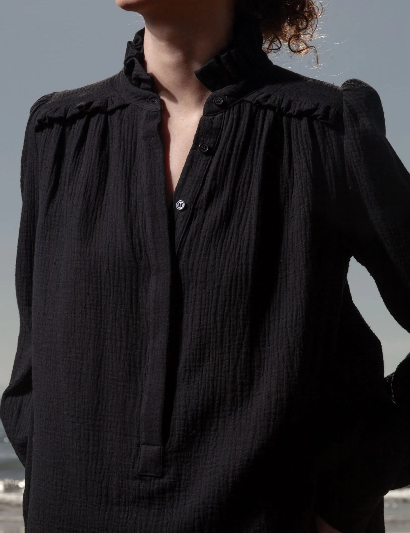 Poet Top - Black - Heidi Merrick
