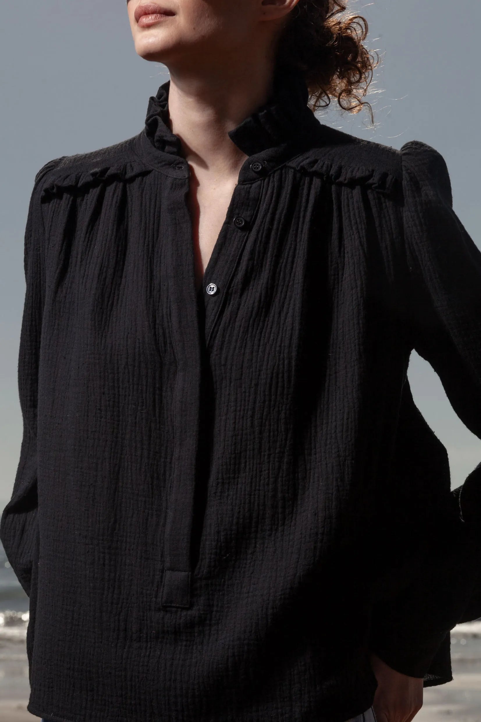 Poet Top - Black - Heidi Merrick