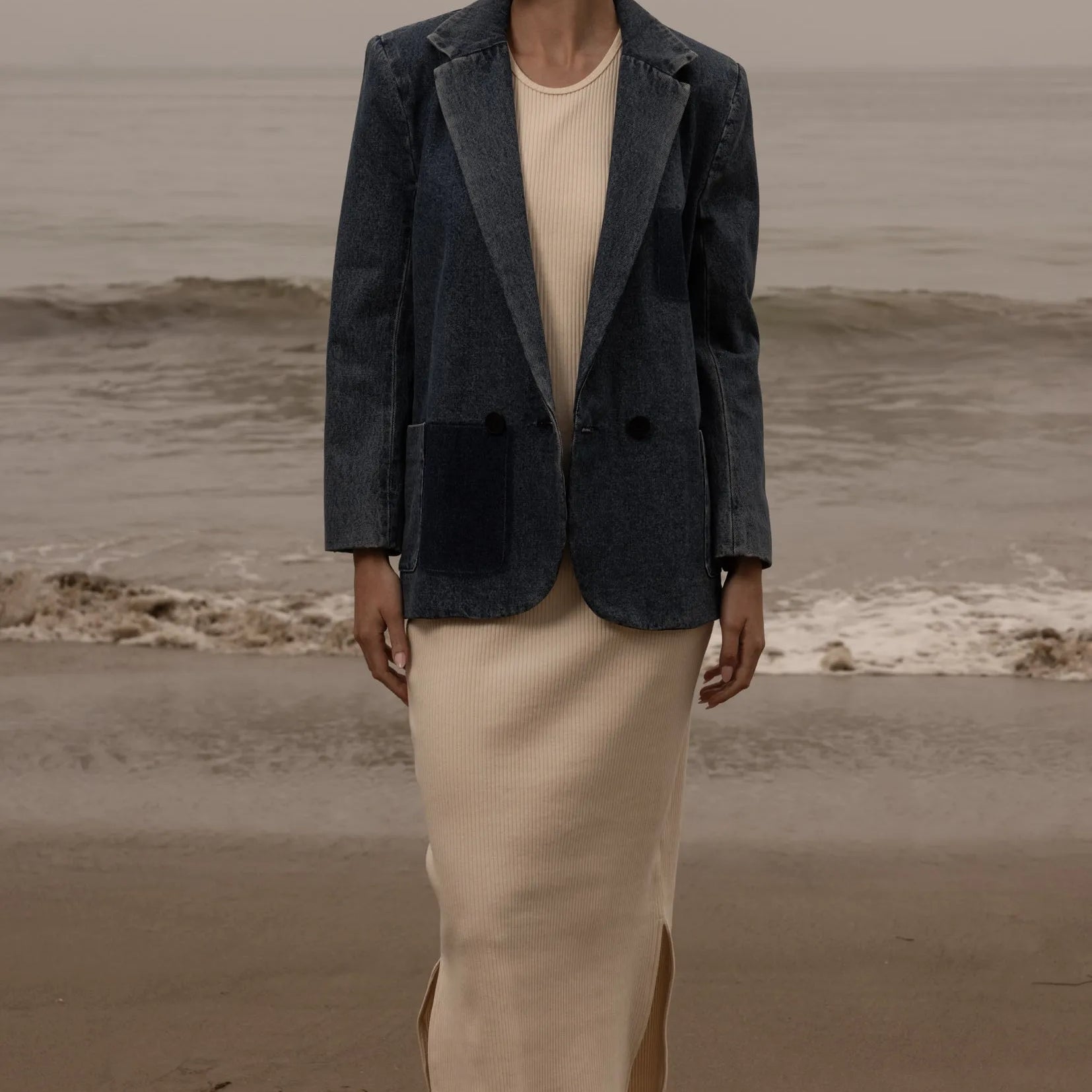 Neil Blazer - Denim - Heidi Merrick