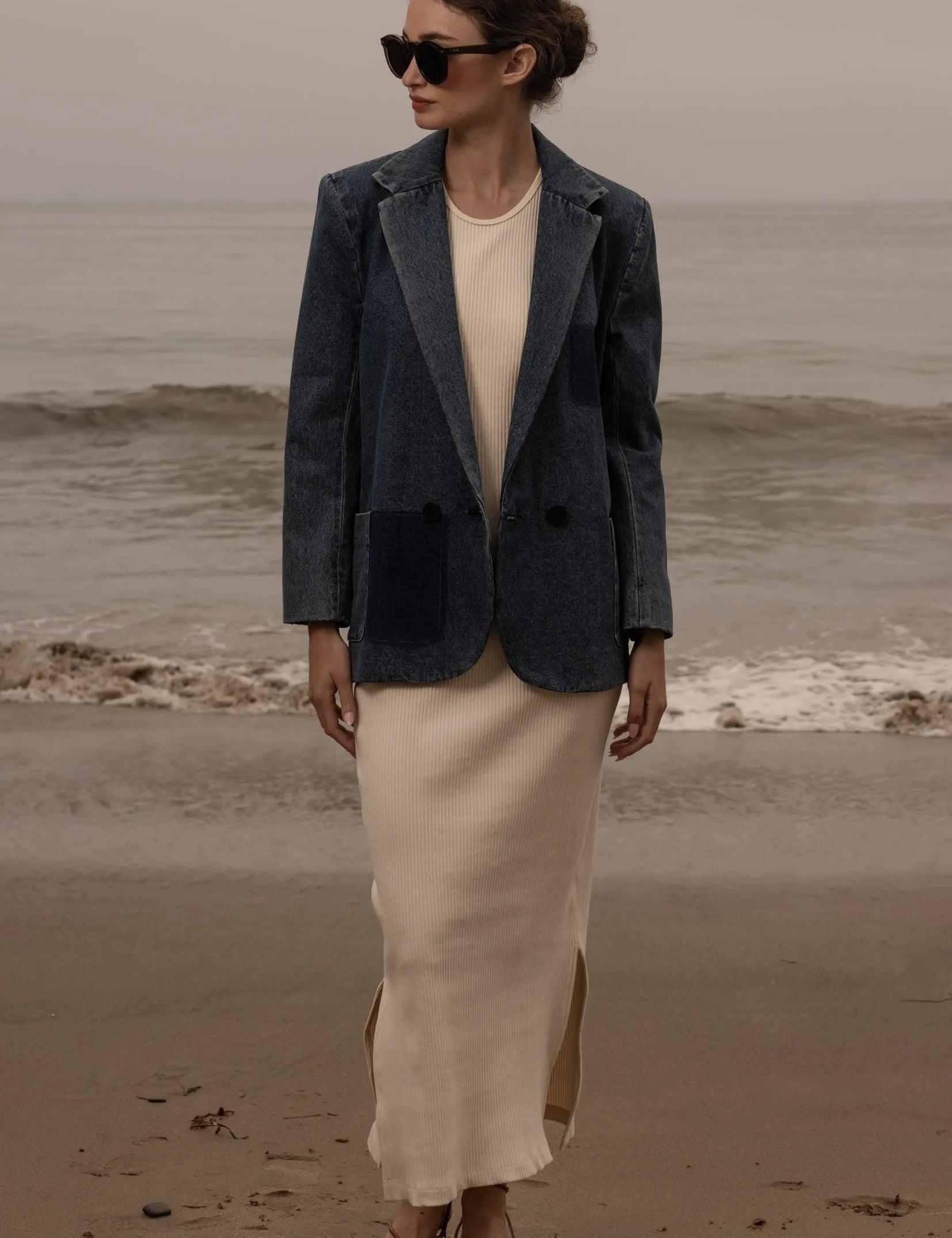 Neil Blazer - Denim - Heidi Merrick