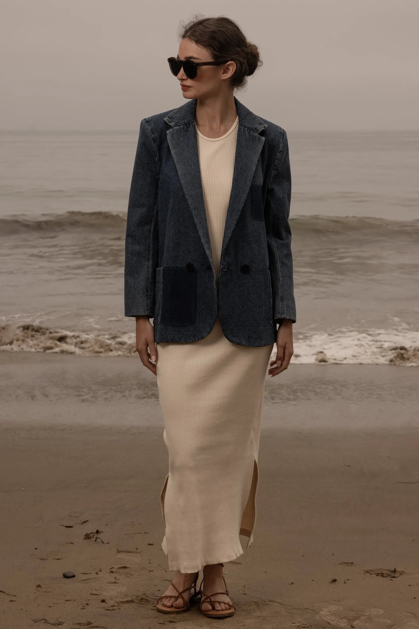 Neil Blazer - Denim - Heidi Merrick