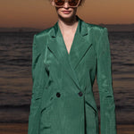Mars Blazer - Green Moire - Heidi Merrick