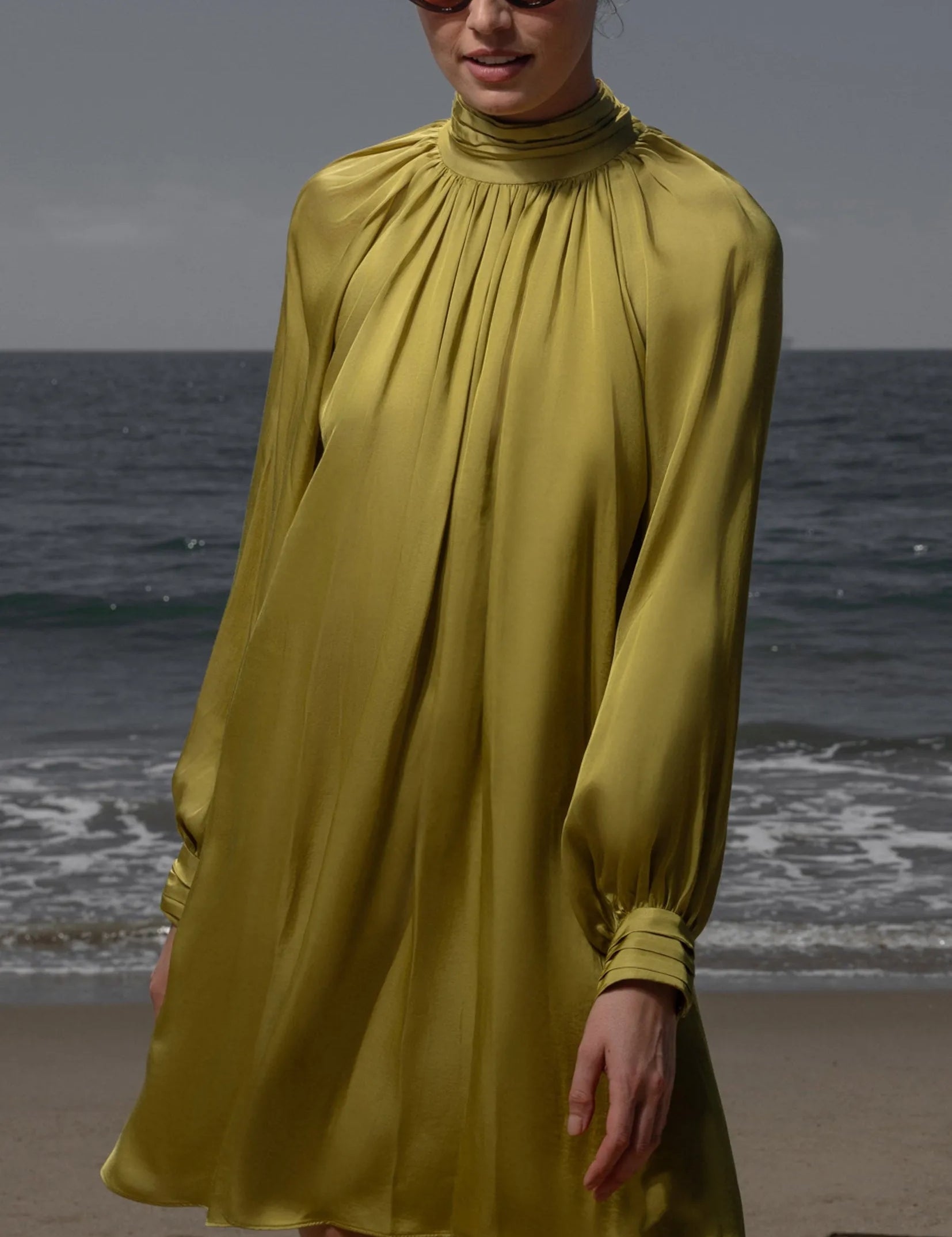Edie Dress - Chartreuse - Heidi Merrick