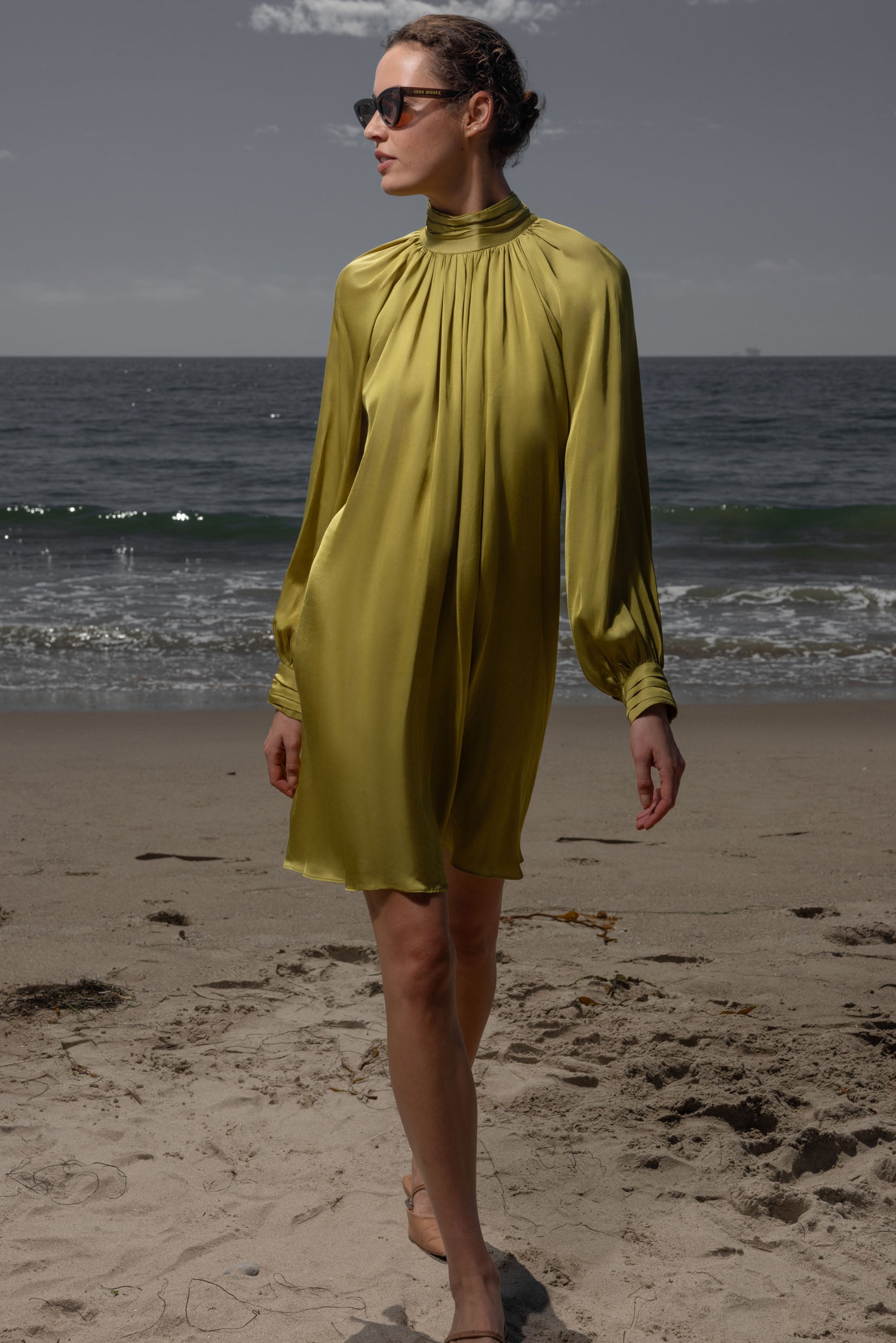 Edie Dress - Chartreuse - Heidi Merrick