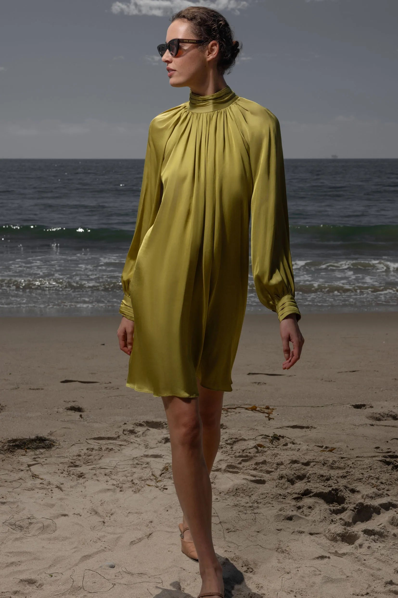 Edie Dress - Chartreuse - Heidi Merrick