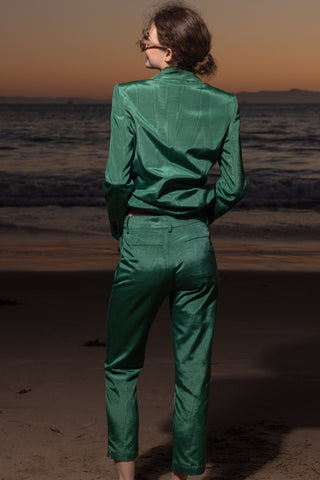 Bruno Pant - Green Moire