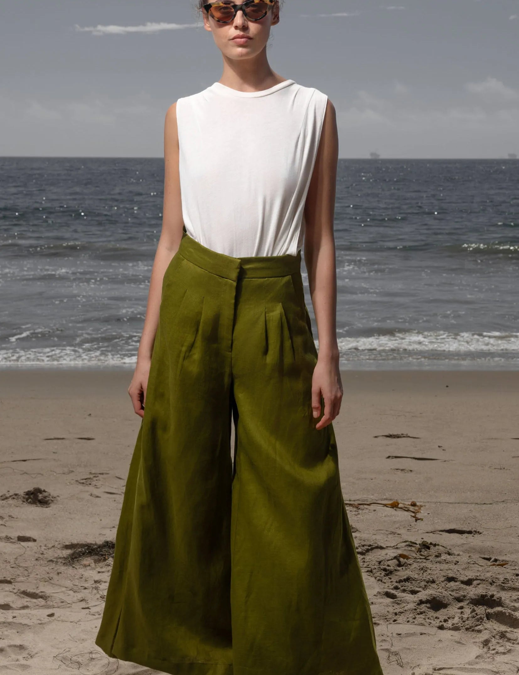Flareup Trouser - Frog - Heidi Merrick