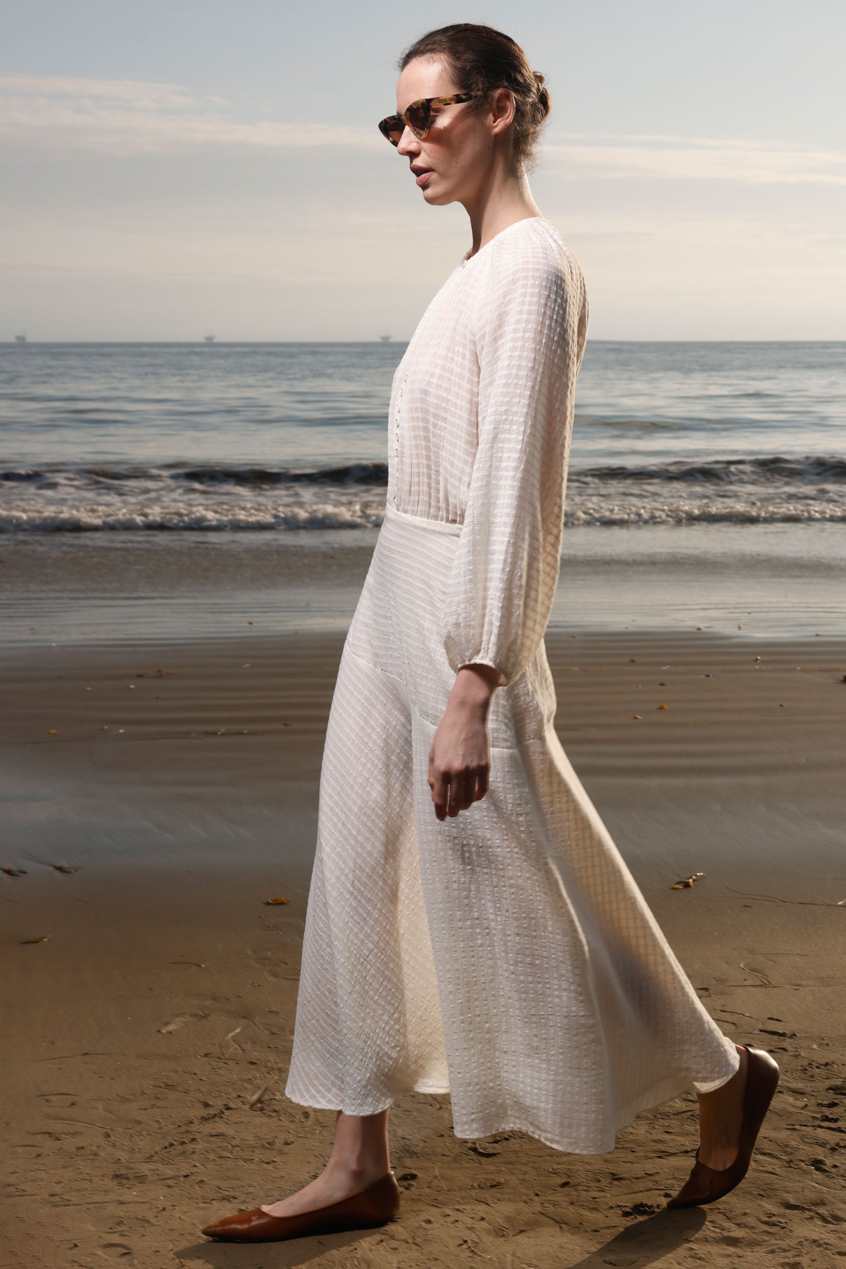 Caprine Dress - Cream - Heidi Merrick