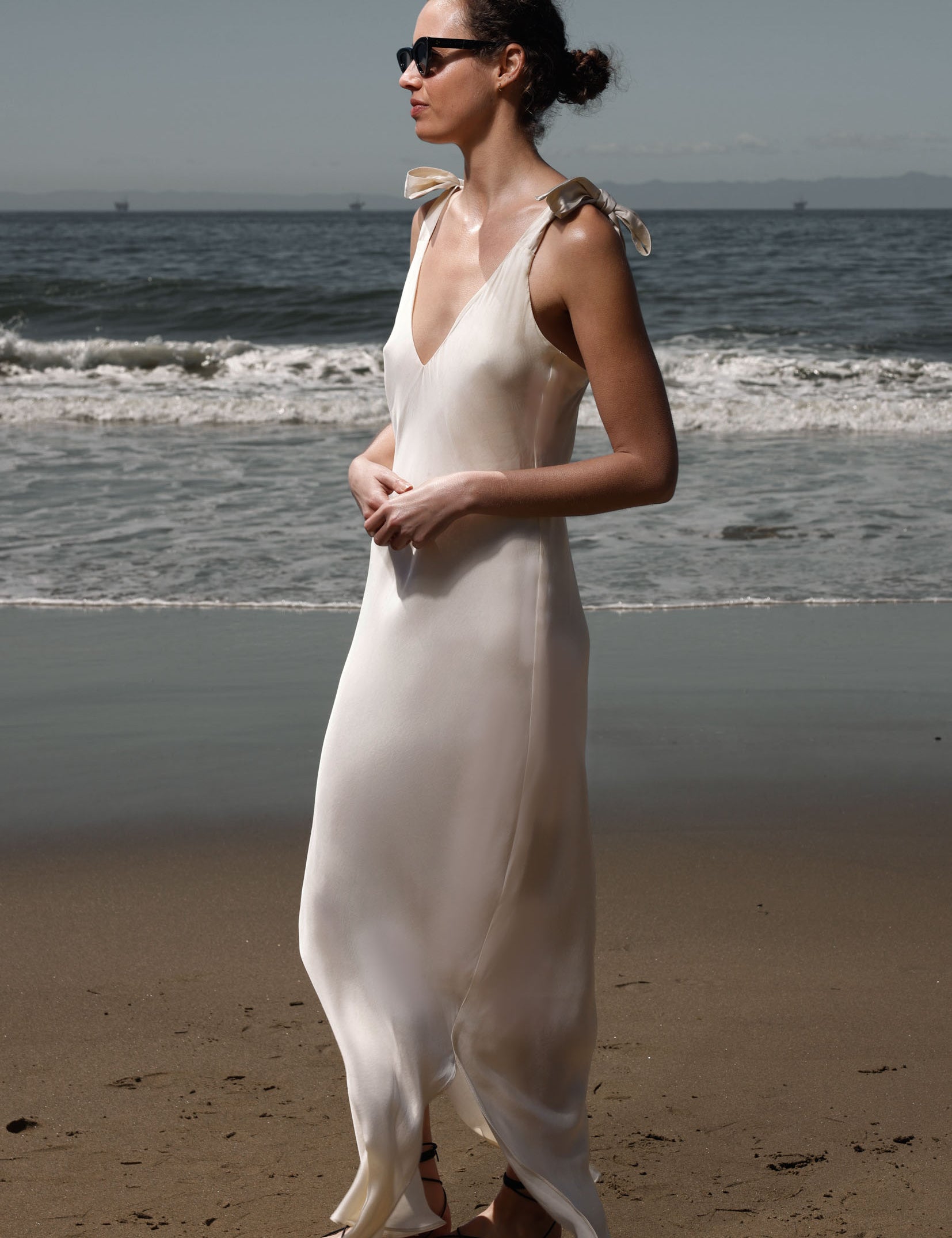 Grace Slip Dress - Cream - Heidi Merrick