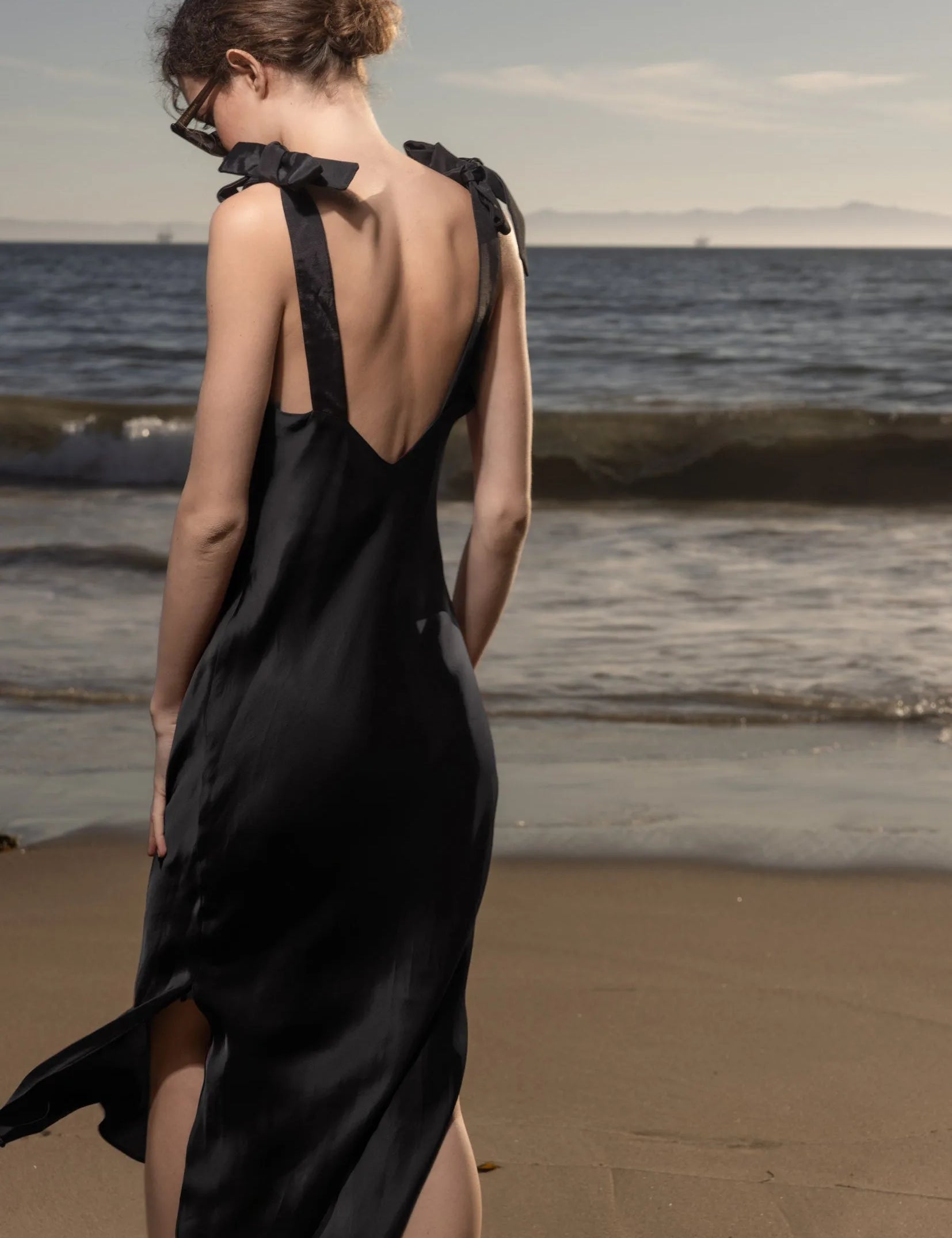 Marion Slip Dress - Black - Heidi Merrick