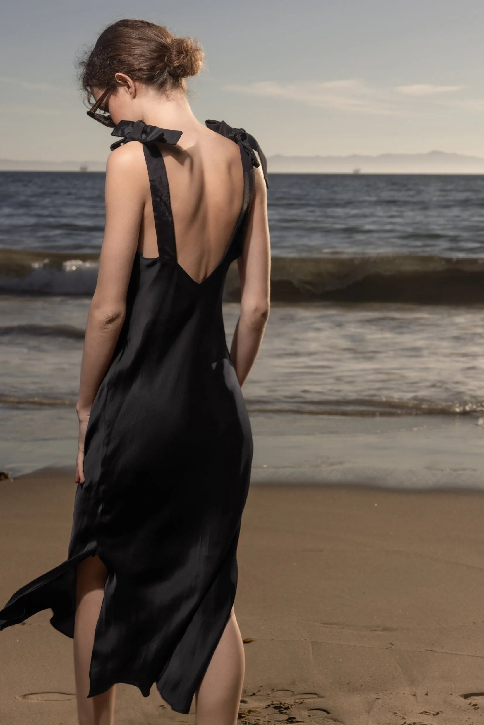 Marion Slip Dress - Black - Heidi Merrick