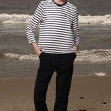 SRF LA Drake Tee - White & Blue Stripes
