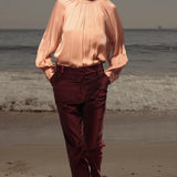 Bruno Pant - Burgundy Velvet