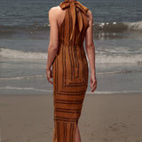 Aurora Dress - Golden Moroccan Stripe