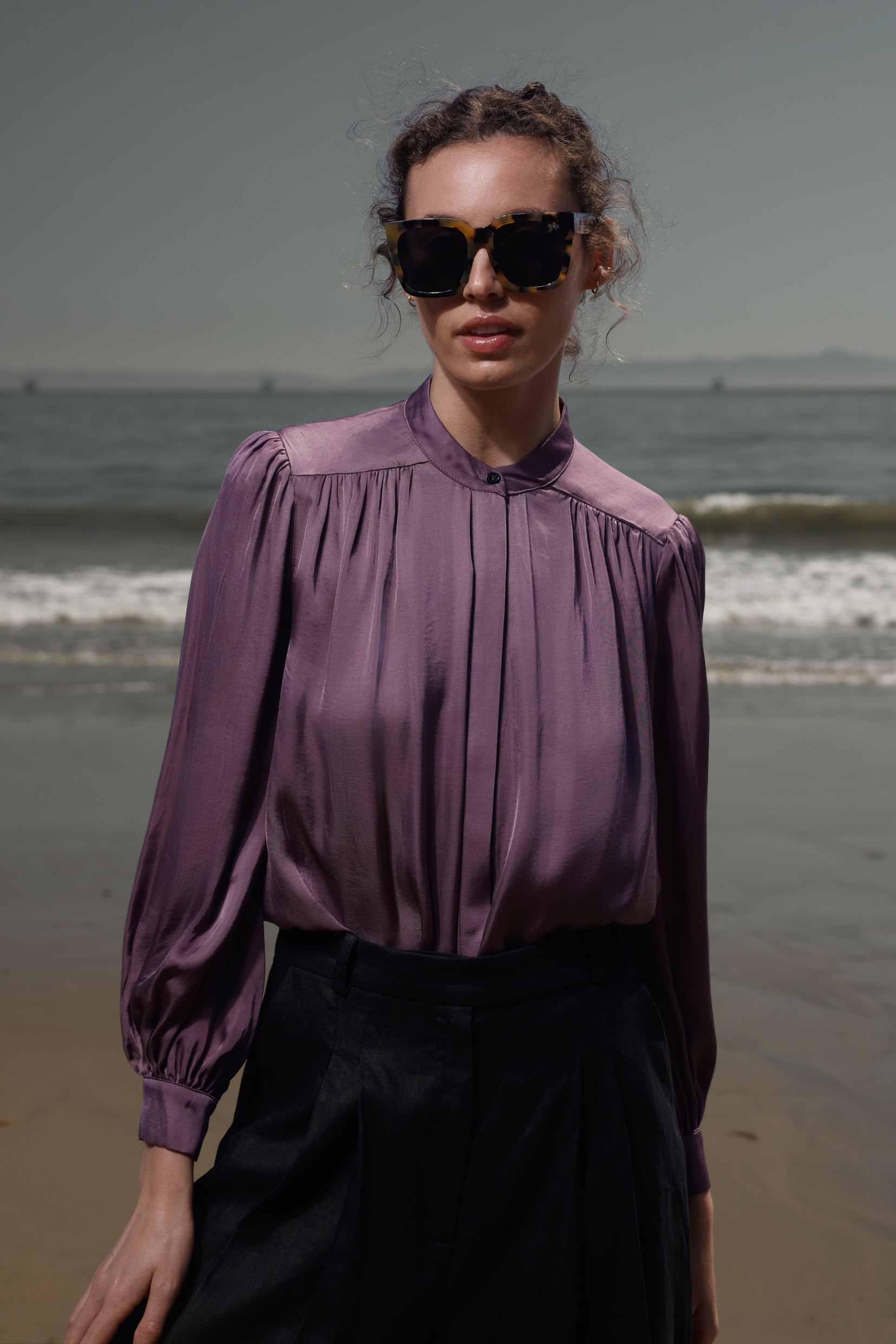 Farah Blouse - Lavender - Heidi Merrick