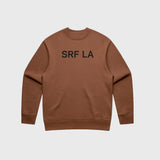 SRF LA Unisex Crewneck - Walnut - Heidi Merrick
