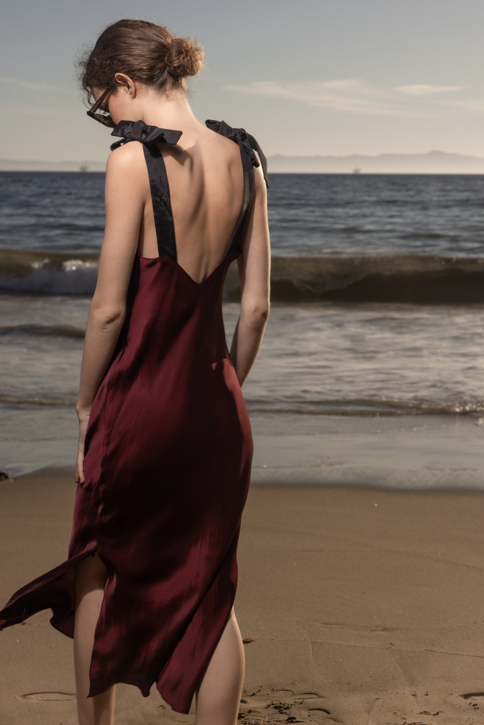 Marion Slip Dress - Burgundy - Heidi Merrick