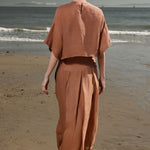 Mojave Top - Clay Tissue Linen - Heidi Merrick