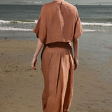 Mojave Top - Clay Tissue Linen - Heidi Merrick