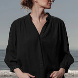 Marish Top - Black Gauze - Heidi Merrick