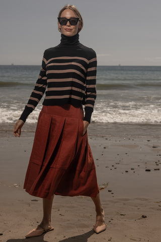 Contessa Skirt - Sienna Silk & Hemp