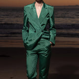 Mars Blazer - Green Moire - Heidi Merrick