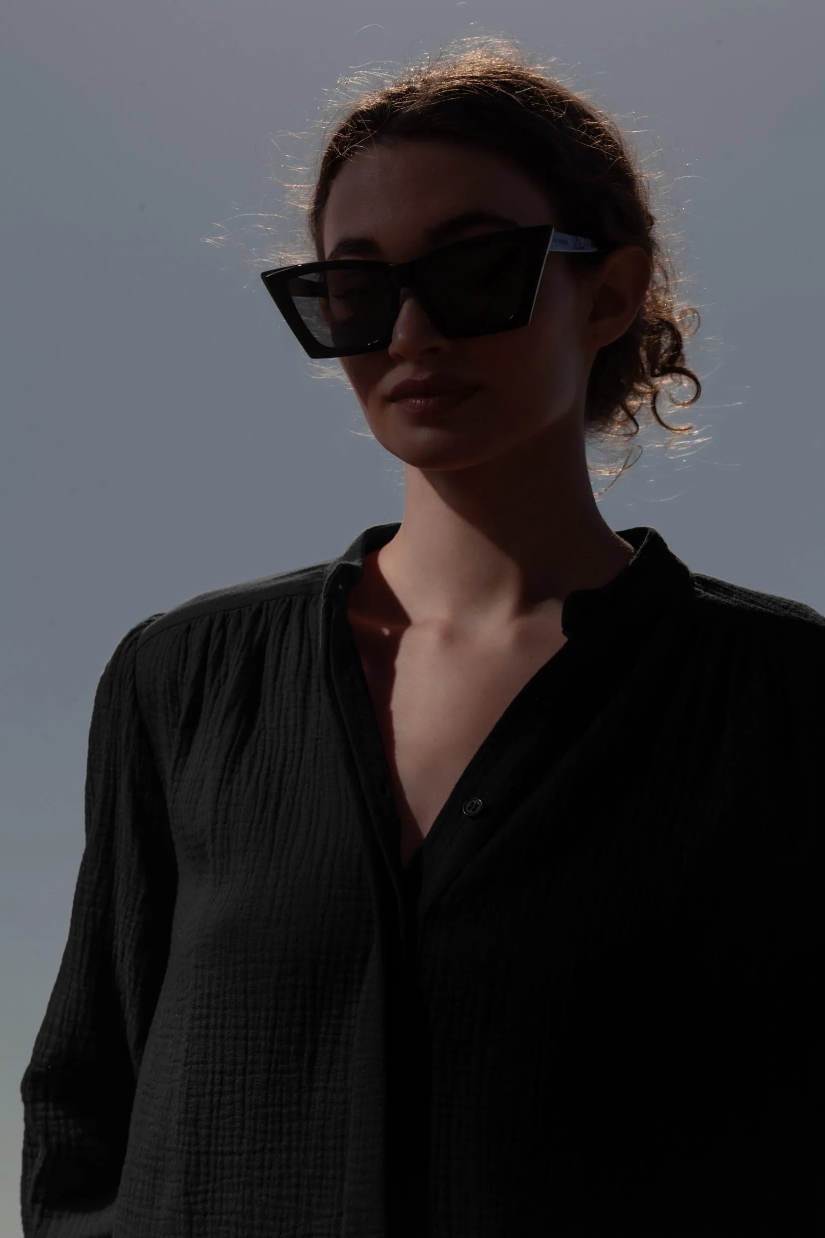 Marish Top - Black Gauze - Heidi Merrick