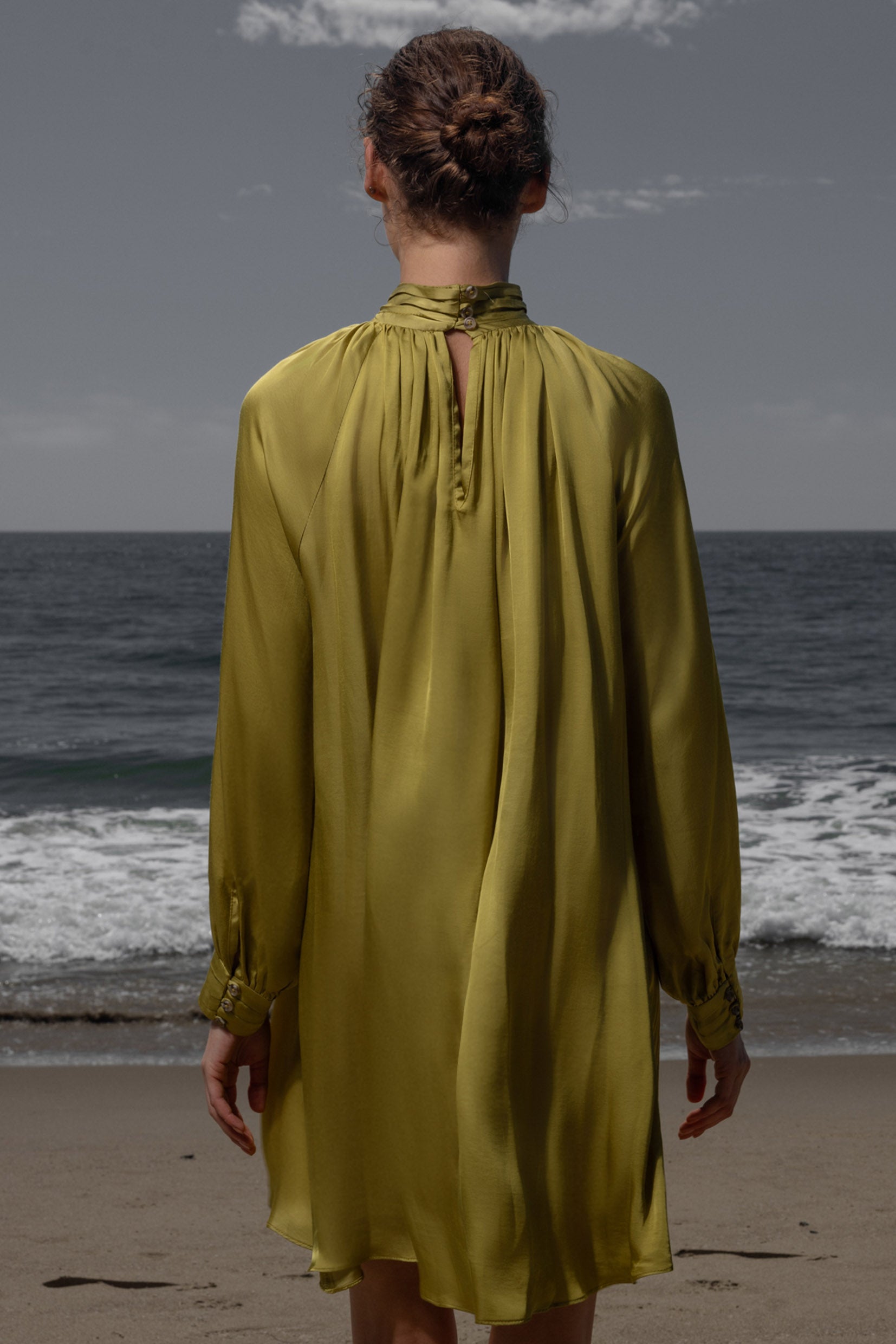 Edie Dress - Chartreuse - Heidi Merrick