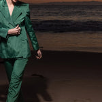Mars Blazer - Green Moire - Heidi Merrick