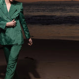 Mars Blazer - Green Moire - Heidi Merrick