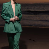 Mars Blazer - Green Moire - Heidi Merrick