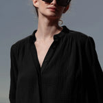 Marish Top - Black Gauze - Heidi Merrick