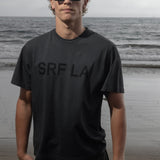 SRF LA Classic Tee - Black on Washed Black - Heidi Merrick