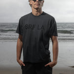 SRF LA Classic Tee - Black on Washed Black - Heidi Merrick