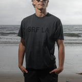 SRF LA Classic Tee - Black on Washed Black - Heidi Merrick